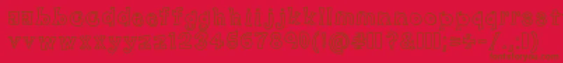 BlackFriday Font – Brown Fonts on Red Background