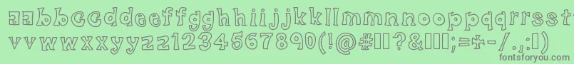 BlackFriday Font – Gray Fonts on Green Background