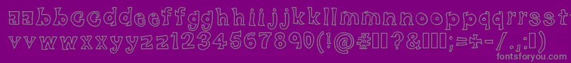 フォントBlackFriday – 紫の背景に灰色の文字