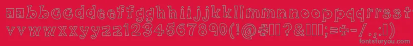 BlackFriday Font – Gray Fonts on Red Background