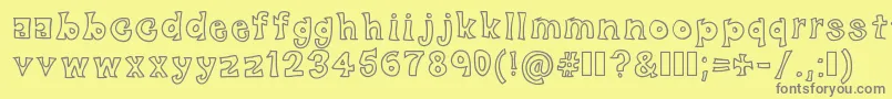Шрифт BlackFriday – серые шрифты на жёлтом фоне