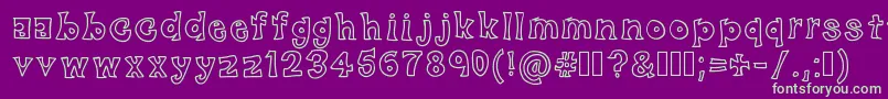 BlackFriday Font – Green Fonts on Purple Background