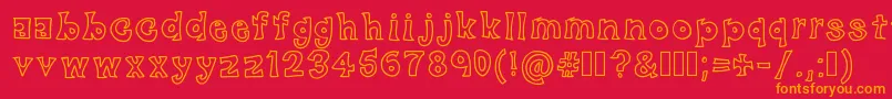 BlackFriday Font – Orange Fonts on Red Background