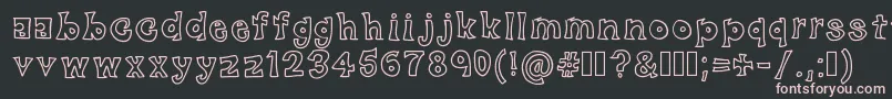 BlackFriday Font – Pink Fonts on Black Background