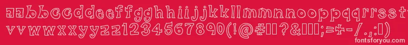 BlackFriday Font – Pink Fonts on Red Background