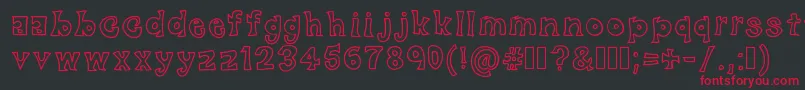 BlackFriday Font – Red Fonts on Black Background