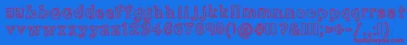 BlackFriday Font – Red Fonts on Blue Background