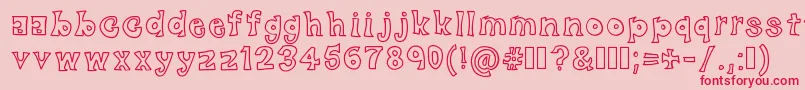BlackFriday Font – Red Fonts on Pink Background