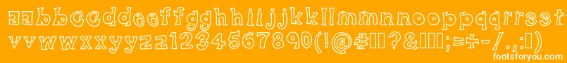 BlackFriday Font – White Fonts on Orange Background