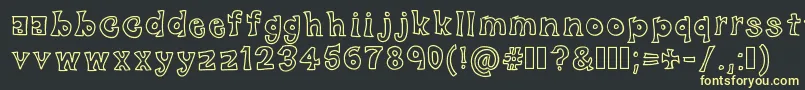 BlackFriday Font – Yellow Fonts on Black Background
