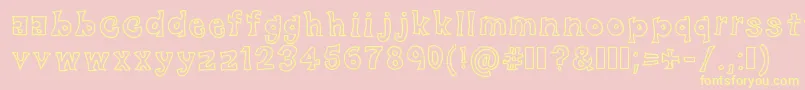 BlackFriday Font – Yellow Fonts on Pink Background