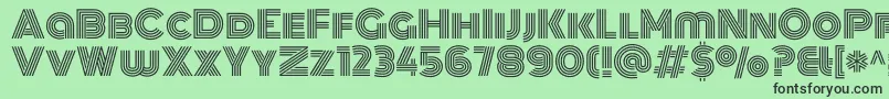 フォントMonotonRegular – 緑の背景に黒い文字