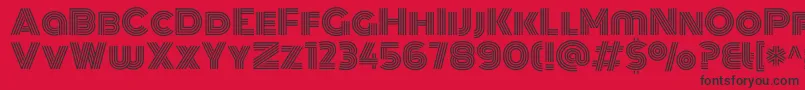 MonotonRegular Font – Black Fonts on Red Background