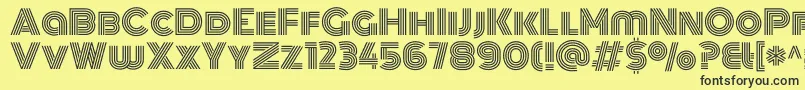 MonotonRegular Font – Black Fonts on Yellow Background