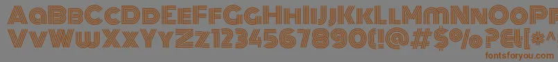 MonotonRegular Font – Brown Fonts on Gray Background