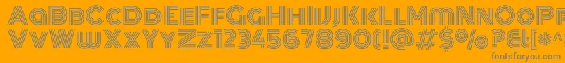 MonotonRegular Font – Gray Fonts on Orange Background