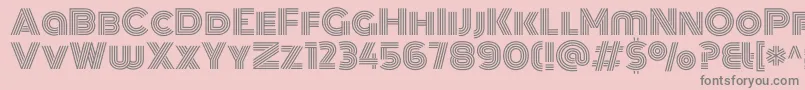 MonotonRegular-Schriftart – Graue Schriften auf rosa Hintergrund