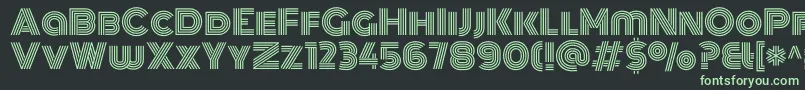 MonotonRegular Font – Green Fonts on Black Background