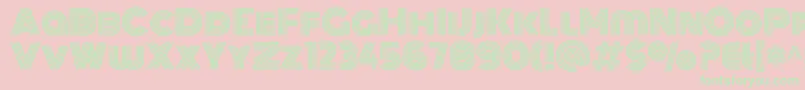 Шрифт MonotonRegular – зелёные шрифты на розовом фоне