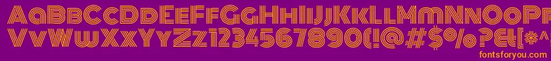 MonotonRegular Font – Orange Fonts on Purple Background