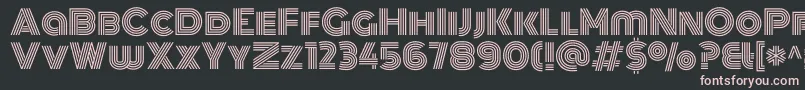 Шрифт MonotonRegular – розовые шрифты на чёрном фоне