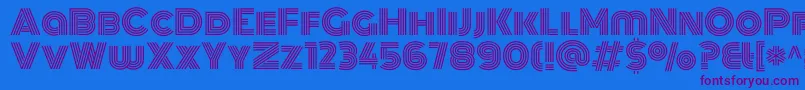 Шрифт MonotonRegular – фиолетовые шрифты на синем фоне