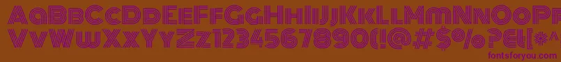 MonotonRegular Font – Purple Fonts on Brown Background