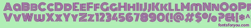 MonotonRegular Font – Purple Fonts on Green Background