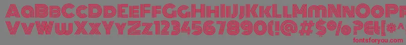 MonotonRegular Font – Red Fonts on Gray Background