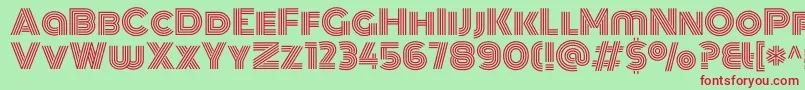 MonotonRegular Font – Red Fonts on Green Background