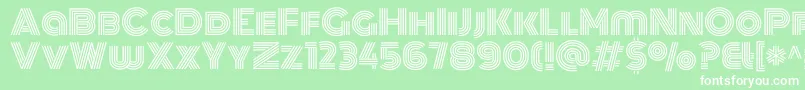 MonotonRegular Font – White Fonts on Green Background