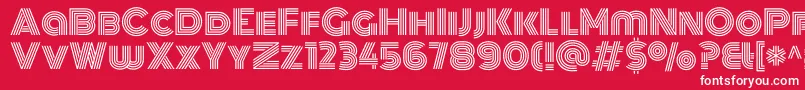 MonotonRegular Font – White Fonts on Red Background