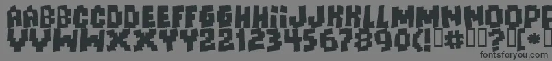 Freaksofnaturemassive Font – Black Fonts on Gray Background