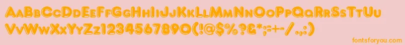 Frankfurt Font – Orange Fonts on Pink Background