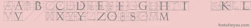 Sketchesbyduerer Font – Gray Fonts on Pink Background