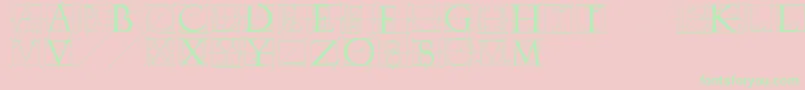 Sketchesbyduerer Font – Green Fonts on Pink Background