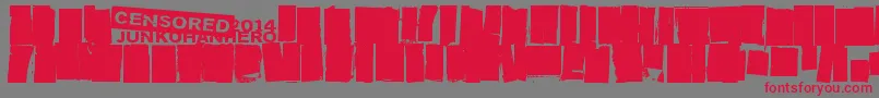 fuente Sensuroitu – Fuentes Rojas Sobre Fondo Gris