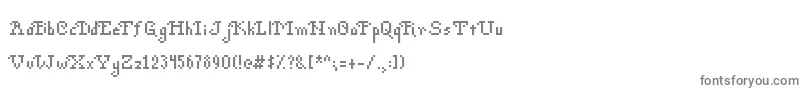 Шрифт PohPixels – серые шрифты на белом фоне