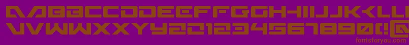 Wildcard31 Font – Brown Fonts on Purple Background