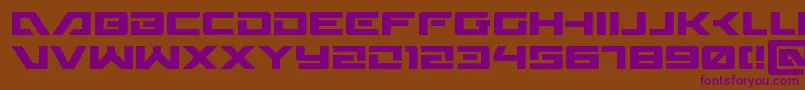 Wildcard31 Font – Purple Fonts on Brown Background