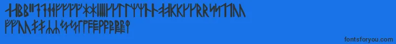 Haraldrunic-fontti – mustat fontit sinisellä taustalla