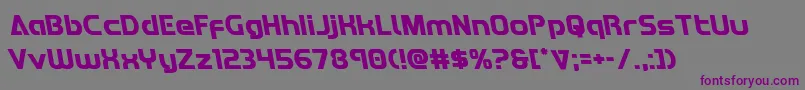 Redlineleft Font – Purple Fonts on Gray Background