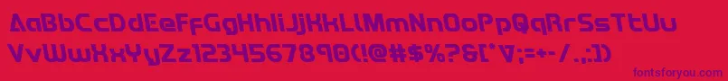 Redlineleft Font – Purple Fonts on Red Background