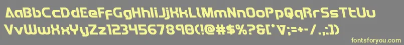 Redlineleft Font – Yellow Fonts on Gray Background