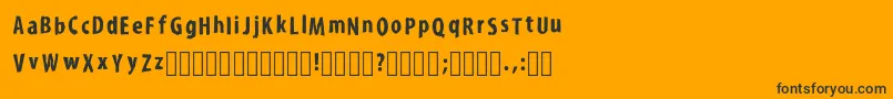 Подробнее о шрифте KroyfontRegular Шрифт KroyfontRegular – чёрные шрифты на оранжевом фоне