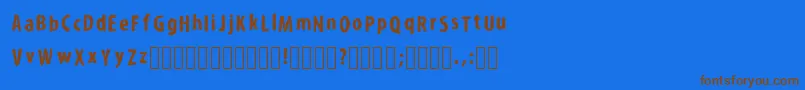En savoir plus sur la police KroyfontRegular Police KroyfontRegular – polices brunes sur fond bleu
