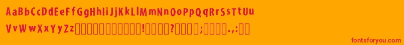 En savoir plus sur la police KroyfontRegular Police KroyfontRegular – polices rouges sur fond orange