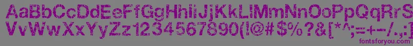 Gastada ffy Font – Purple Fonts on Gray Background