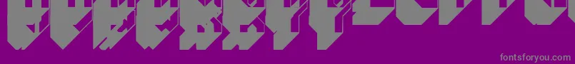 Blockbuster Font – Gray Fonts on Purple Background