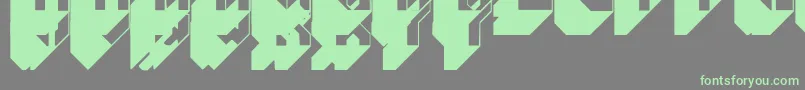 Blockbuster Font – Green Fonts on Gray Background